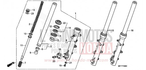 GABEL, VORNE XL700VAB de 2011